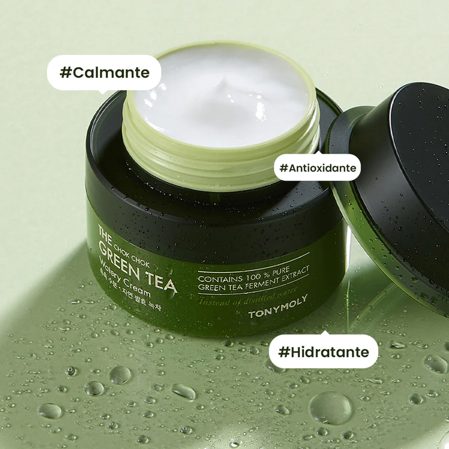 THE CHOK CHOK GREEN TEA WATERY CREAM (CREMA HIDRATANTE DE TÉ VERDE)